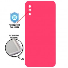 Capa para Samsung Galaxy A02 e M02 - Case Silicone Cover Protector Pink
